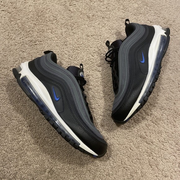 Nike Air Max 97 Black Racer Blue Men's DM9105-001 Running Shoes Size 11 - Picture 2 of 9
